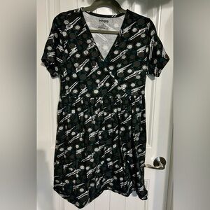 BioWare Mass Effect Patterned V-Neck Midi Dress